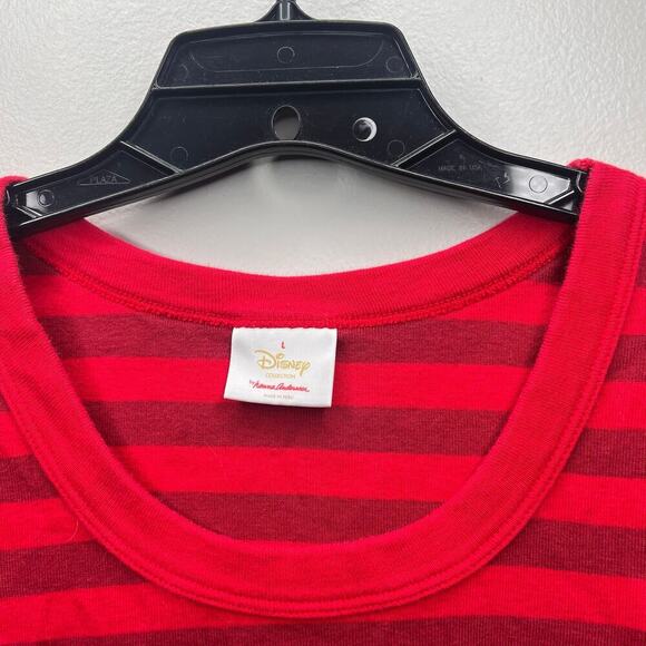 Hannah Andersson Women's Disney Collection Holiday Pajama Set Red Gold Mickey - Picture 3 of 10